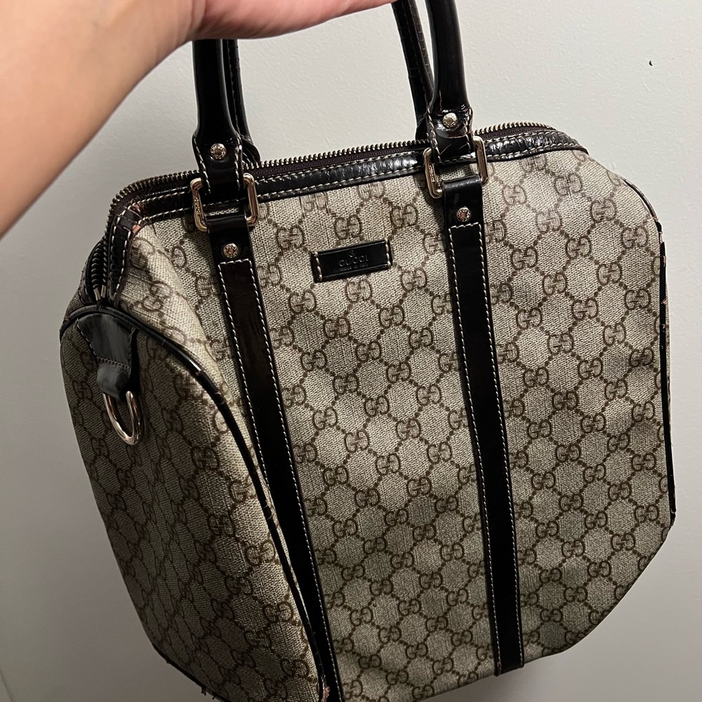 Gucci Beige and Brown Joy Boston project handbag 💥👍🥰READ DESCRIPTION PLS. - Picture 4 of 9